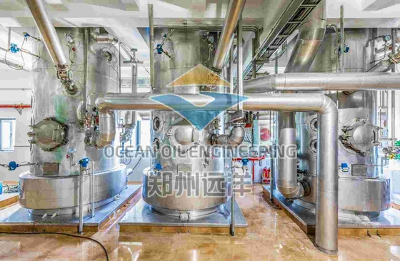 Dây chuyền sản xuất dầu diesel sinh học sưởi ấm bằng năng lượng tiết kiệm năng lượng tùy chỉnh 500 tấn / ngày