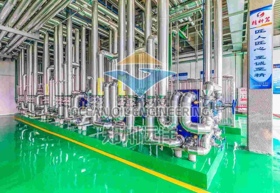 Phương pháp xử lý trước dầu cọ hoàn toàn tự động với hệ thống điều khiển PLC / DCS