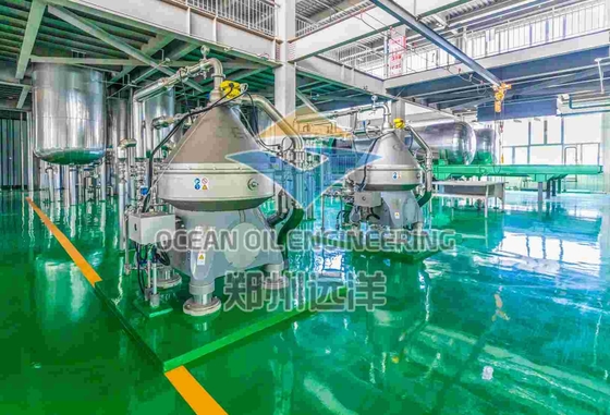 ISO9001 Thiết bị tinh chế hóa học dầu ăn với công suất sản xuất 200-500TPD