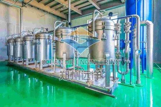 Thiết bị lọc dầu ăn được chứng nhận ISO9001 Sản xuất 500-1000T / D