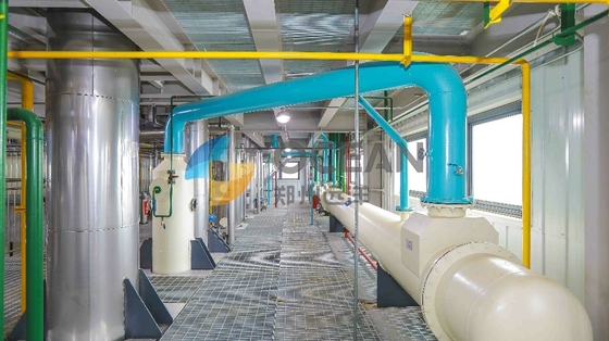 Thiết bị chế biến dầu ăn sợi thủy tinh tự động Dây chuyền sản xuất dầu ăn 1000TPD